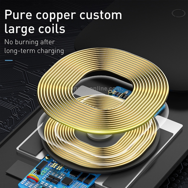 Baseus 15W Rib Horizontal and Vertical Holder Wireless Charger with 1m USB Cable(Black) Baseus 15W Rib Horizontal and Vertical Holder Wireless Charger with 1m USB Cable(Black)