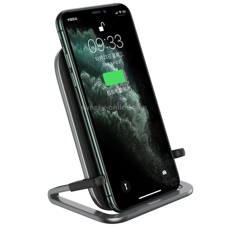 Baseus 15W Rib Horizontal and Vertical Holder Wireless Charger with 1m USB Cable(Black) Baseus 15W Rib Horizontal and Vertical Holder Wireless Charger with 1m USB Cable(Black)