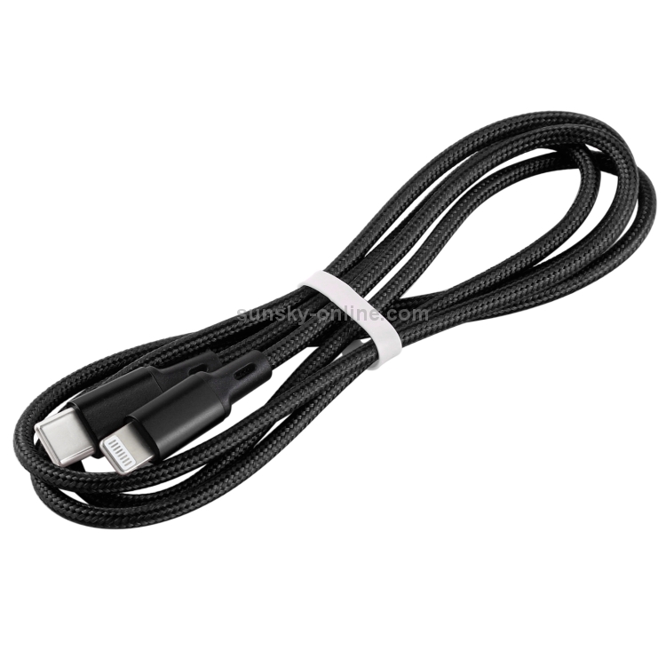2A USB to 8 Pin Braided Data Cable, Cable Length: 1m(Black) 2A USB to 8 Pin Braided Data Cable, Cable Length: 1m(Black)