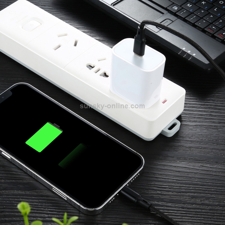 2A USB to 8 Pin Braided Data Cable, Cable Length: 1m(Black) 2A USB to 8 Pin Braided Data Cable, Cable Length: 1m(Black)