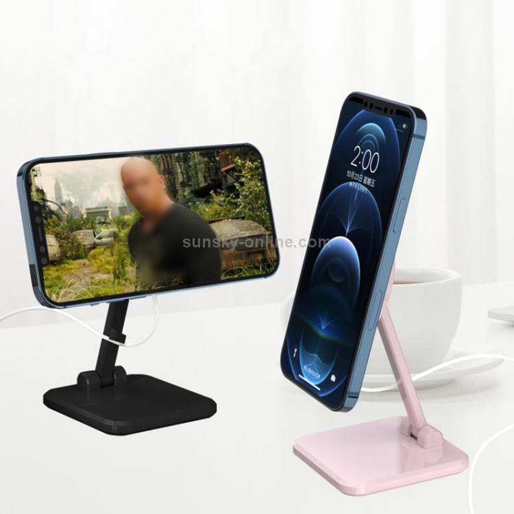 F8 Foldable Magnetic 360-degree Rotating Bracket for MagSafe Magnetic Wireless Charger (Pink) F8 Foldable Magnetic 360-degree Rotating Bracket for MagSafe Magnetic Wireless Charger (Pink)