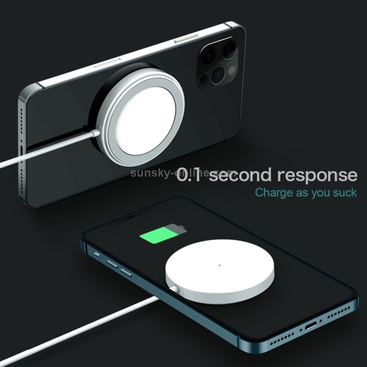 N3 15W QI Standard Magsafe Magnetic Wireless Fast Charge Charger (White) N3 15W QI Standard Magsafe Magnetic Wireless Fast Charge Charger (White)