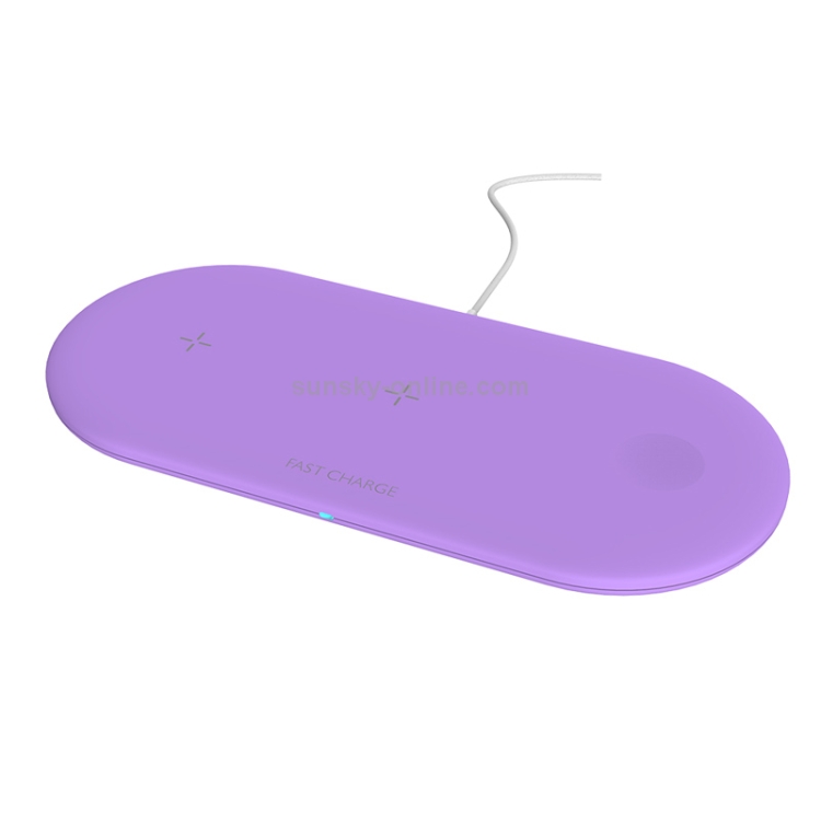 OJD-48 3 in 1 Quick Wireless Charger for iPhone, Apple Watch, AirPods (Purple) OJD-48 3 in 1 Quick Wireless Charger for iPhone, Apple Watch, AirPods (Purple)