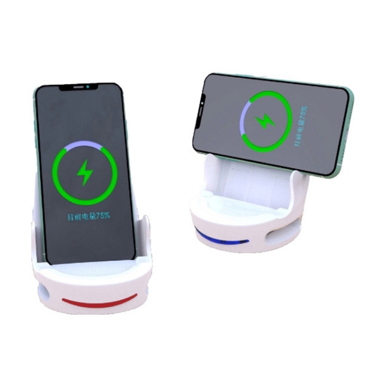 V8 15W Five-finger Sofa Phone Magnetic Suction Wireless Charger Stand (Black)