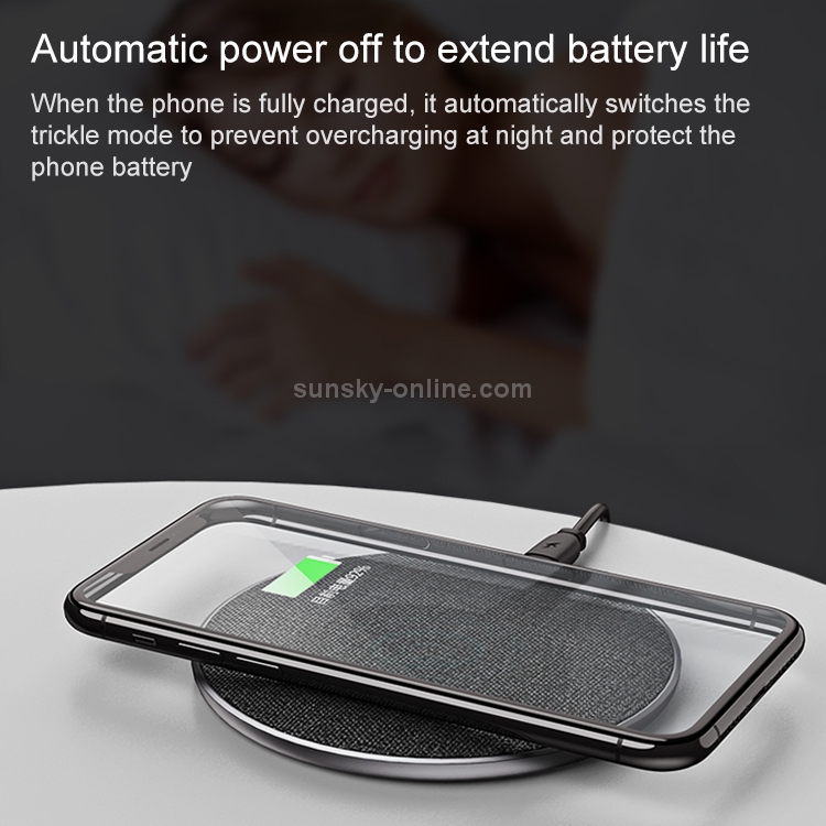 REMAX RP-W16 June Series 10W Max Qi Standard Cloth Texture Wireless Charger (Silver) REMAX RP-W16 June Series 10W Max Qi Standard Cloth Texture Wireless Charger (Silver)