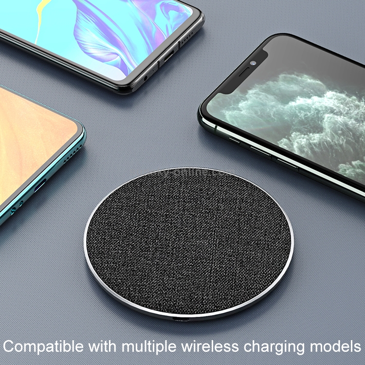 REMAX RP-W16 June Series 10W Max Qi Standard Cloth Texture Wireless Charger (Silver) REMAX RP-W16 June Series 10W Max Qi Standard Cloth Texture Wireless Charger (Silver)
