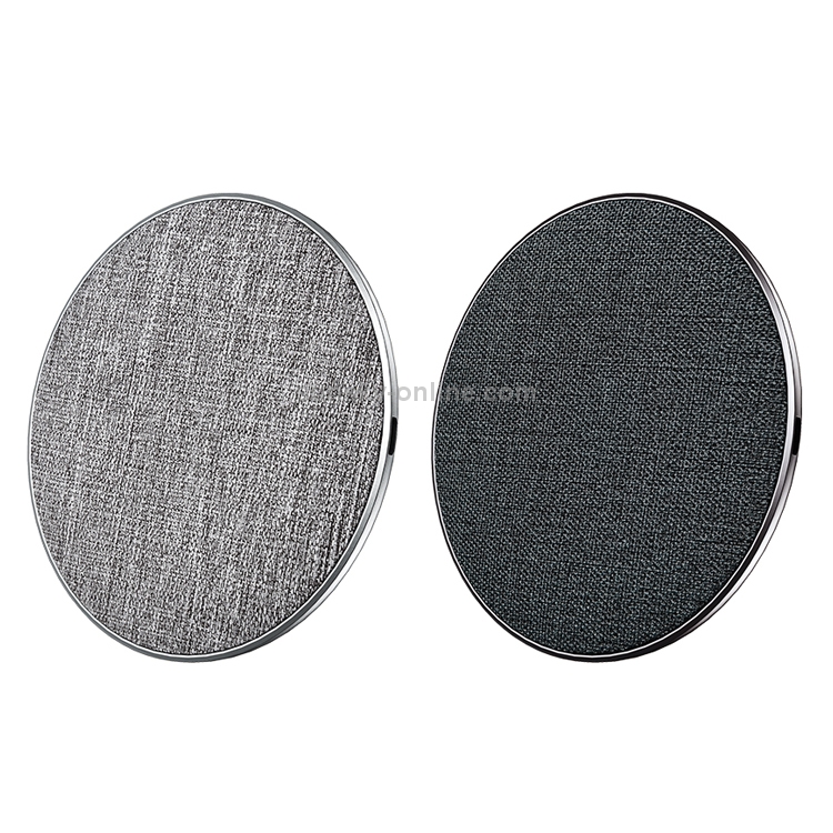 REMAX RP-W16 June Series 10W Max Qi Standard Cloth Texture Wireless Charger (Silver) REMAX RP-W16 June Series 10W Max Qi Standard Cloth Texture Wireless Charger (Silver)