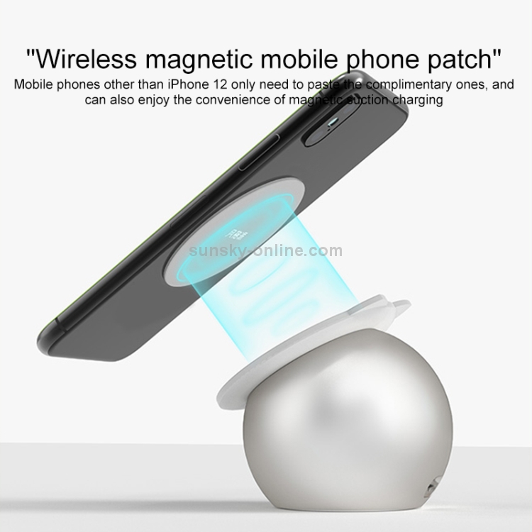C101 Cute Cat Shape Magnetic Wireless Charging Stand Base (Grey) C101 Cute Cat Shape Magnetic Wireless Charging Stand Base (Grey)