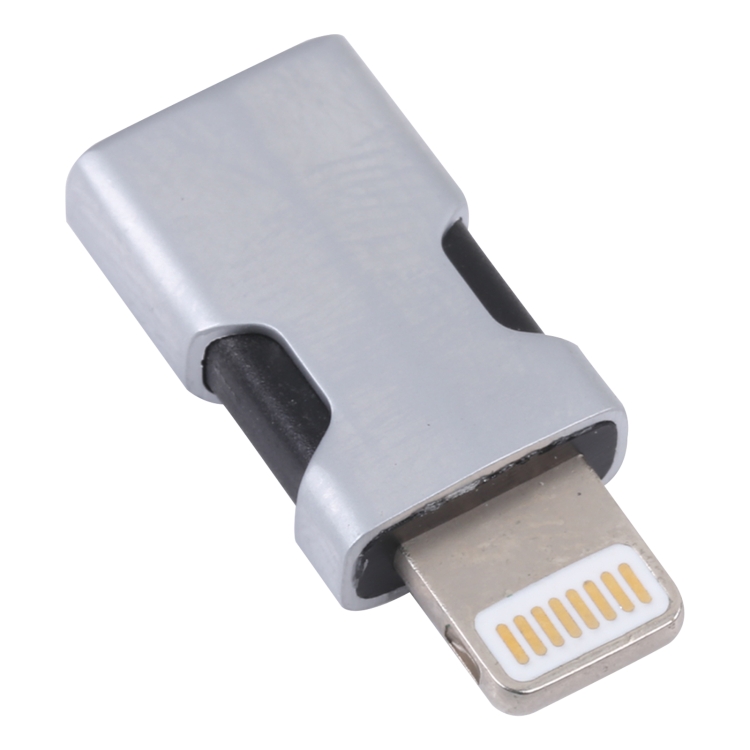 Portable 8 Pin to USB-C/Type-C Audio Adapter (Silver) Portable 8 Pin to USB-C/Type-C Audio Adapter (Silver)