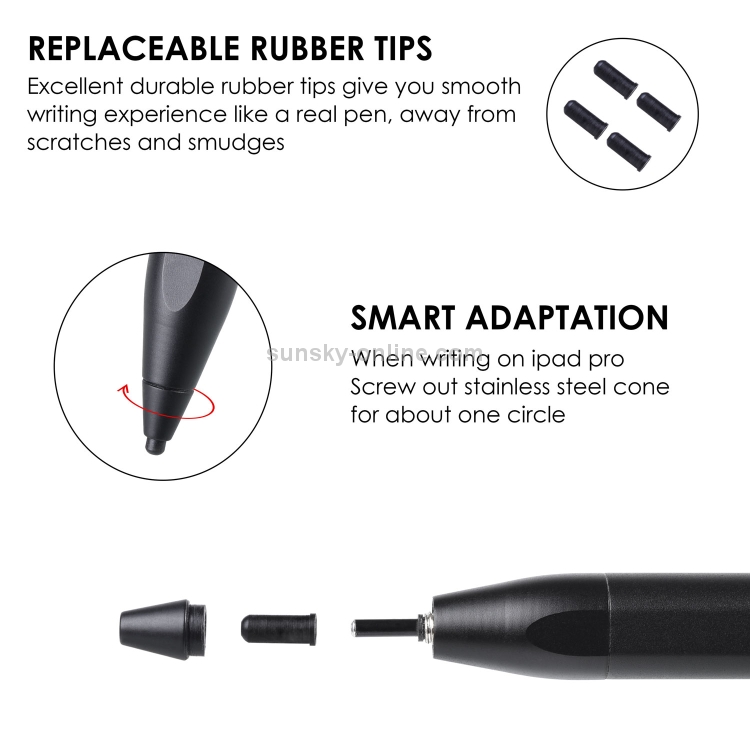 P3-1 Active Capacitive Pen Stylus Pen for iPhone / iPad Tablet PC(Black) P3-1 Active Capacitive Pen Stylus Pen for iPhone / iPad Tablet PC(Black)
