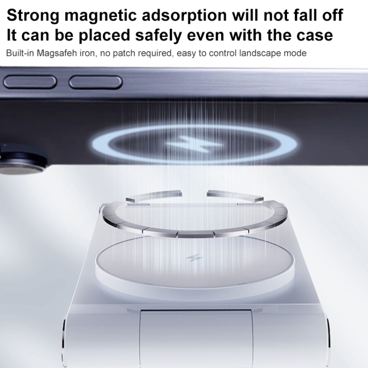 iFORCE T9 15W 3 in 1 Desktop Foldable Multi-Function Stand Magsafe Wireless Charger (Dark Gray) iFORCE T9 15W 3 in 1 Desktop Foldable Multi-Function Stand Magsafe Wireless Charger (Dark Gray)