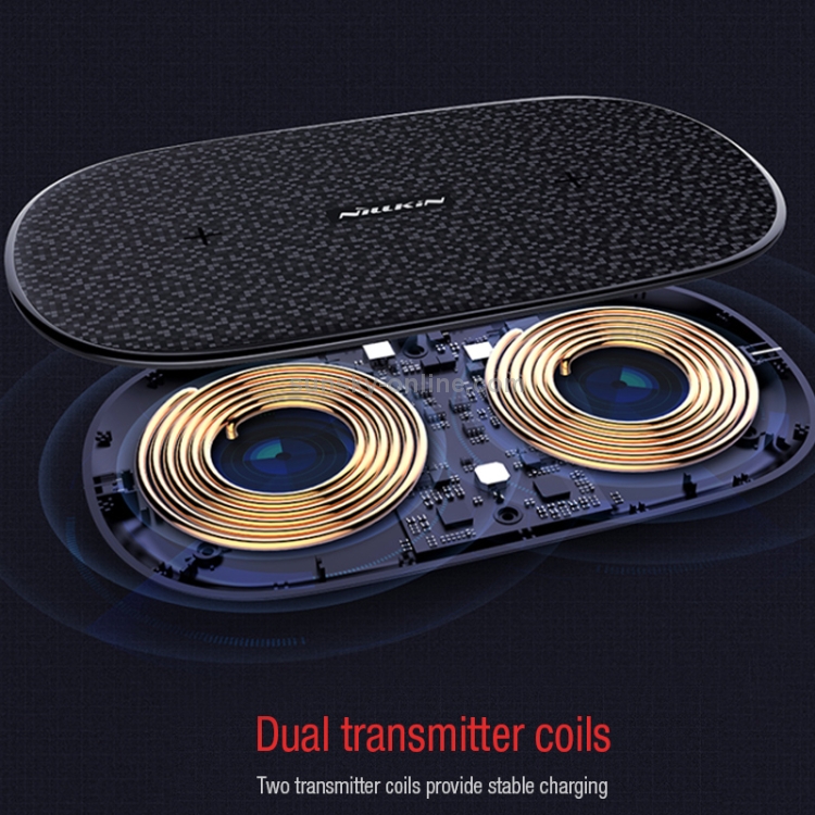 NILLKIN 10W Double Shadows Dual Fast Wireless Charging Pad NILLKIN 10W Double Shadows Dual Fast Wireless Charging Pad