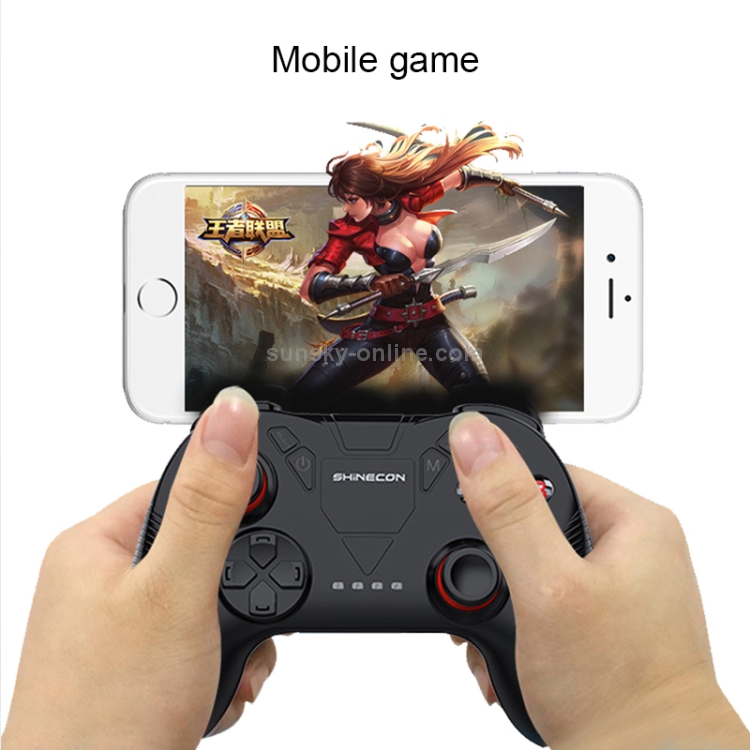 SHINECON Game Handle Mobile Bluetooth Adapter King Glory Game Assistant Tool(Black) SHINECON Game Handle Mobile Bluetooth Adapter King Glory Game Assistant Tool(Black)