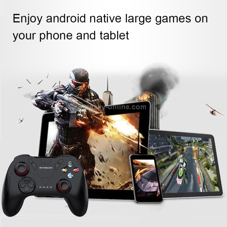 SHINECON Game Handle Mobile Bluetooth Adapter King Glory Game Assistant Tool(Black) SHINECON Game Handle Mobile Bluetooth Adapter King Glory Game Assistant Tool(Black)