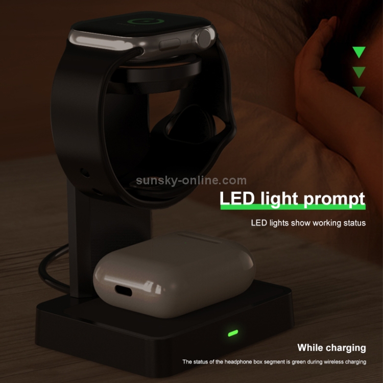 DXL-WA11 2 In 1 Wireless Charger Station for Apple Watch / AirPods DXL-WA11 2 In 1 Wireless Charger Station for Apple Watch / AirPods