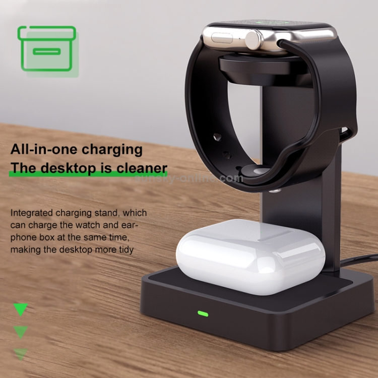 DXL-WA11 2 In 1 Wireless Charger Station for Apple Watch / AirPods DXL-WA11 2 In 1 Wireless Charger Station for Apple Watch / AirPods