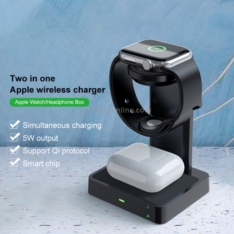 DXL-WA11 2 In 1 Wireless Charger Station for Apple Watch / AirPods DXL-WA11 2 In 1 Wireless Charger Station for Apple Watch / AirPods