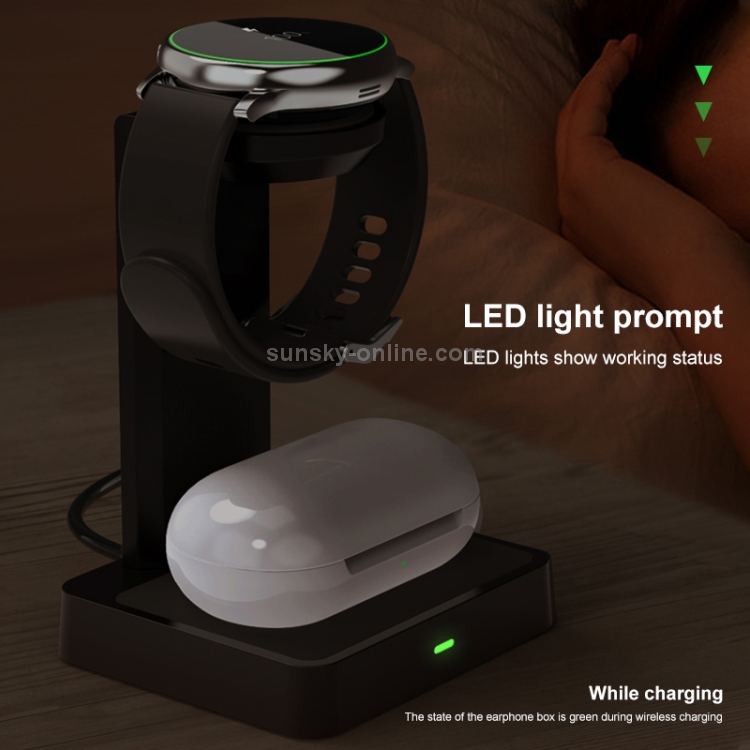 DXL-WA12 2 In 1 Wireless Charger Station for Samsung Watch / Galaxy Buds 2019 DXL-WA12 2 In 1 Wireless Charger Station for Samsung Watch / Galaxy Buds 2019