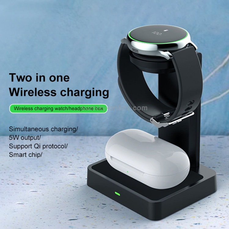DXL-WA12 2 In 1 Wireless Charger Station for Samsung Watch / Galaxy Buds 2019 DXL-WA12 2 In 1 Wireless Charger Station for Samsung Watch / Galaxy Buds 2019