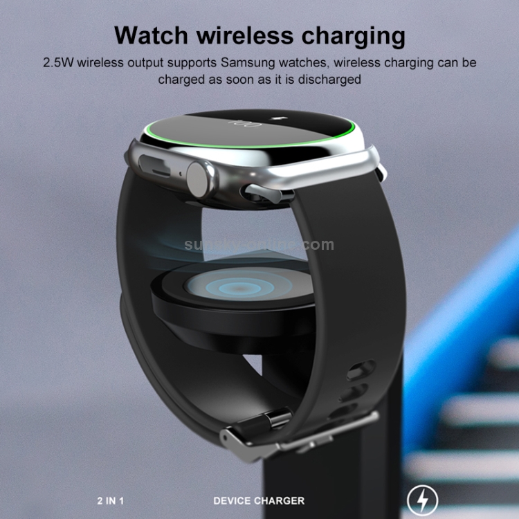 DXL-WA12 2 In 1 Wireless Charger Station for Samsung Watch / Galaxy Buds 2019 DXL-WA12 2 In 1 Wireless Charger Station for Samsung Watch / Galaxy Buds 2019