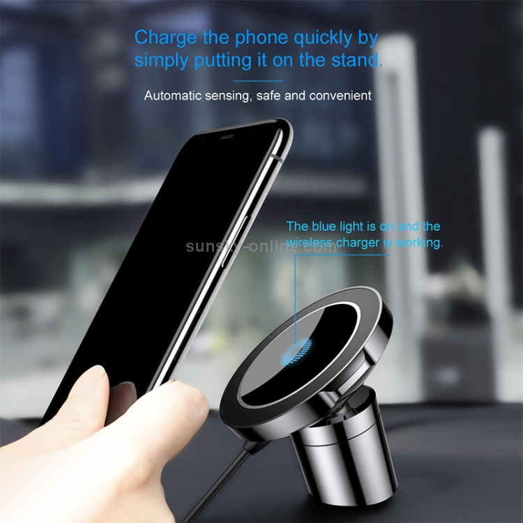 Baseus WXER-01 Big Ears Series Car Mount Magnetic Wireless Charging Phone Holder(Black) Baseus WXER-01 Big Ears Series Car Mount Magnetic Wireless Charging Phone Holder(Black)