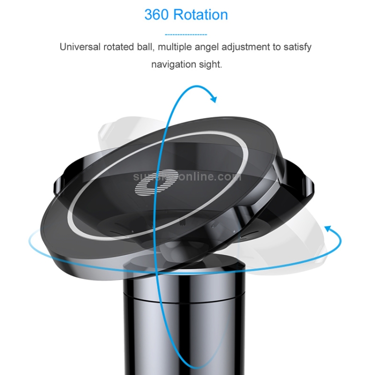 Baseus WXER-01 Big Ears Series Car Mount Magnetic Wireless Charging Phone Holder(Black) Baseus WXER-01 Big Ears Series Car Mount Magnetic Wireless Charging Phone Holder(Black)