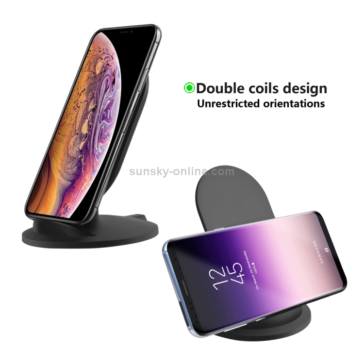 M8 10W Vertical Wireless Charging Charger for iPhone XR / XS Max / Galaxy S9+ / S9 / Huawei Mate 20 Pro and Other QI-enabled Device (Black) M8 10W Vertical Wireless Charging Charger for iPhone XR / XS Max / Galaxy S9+ / S9 / Huawei Mate 20 Pro and Other QI-enabled Device (Black)