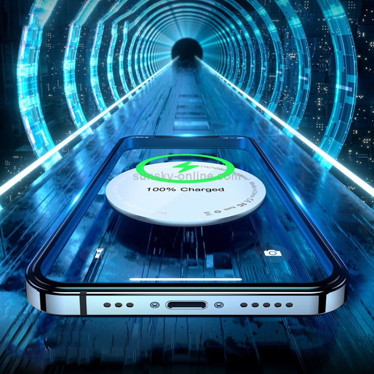 USAMS US-CD160 W2 15W Ultra-thin Wireless Fast Charger with Cable For iPhone 12 Series (Silver) USAMS US-CD160 W2 15W Ultra-thin Wireless Fast Charger with Cable For iPhone 12 Series (Silver)