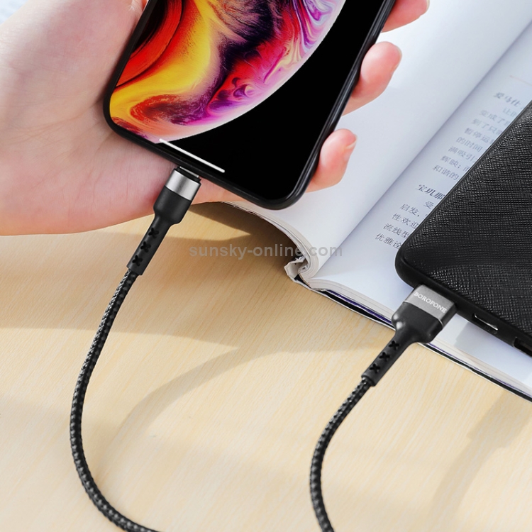 Borofone BX34 1m 2.4A Max Output Advantage USB to 8 Pin Data Sync Charging Cable(Red) Borofone BX34 1m 2.4A Max Output Advantage USB to 8 Pin Data Sync Charging Cable(Red)