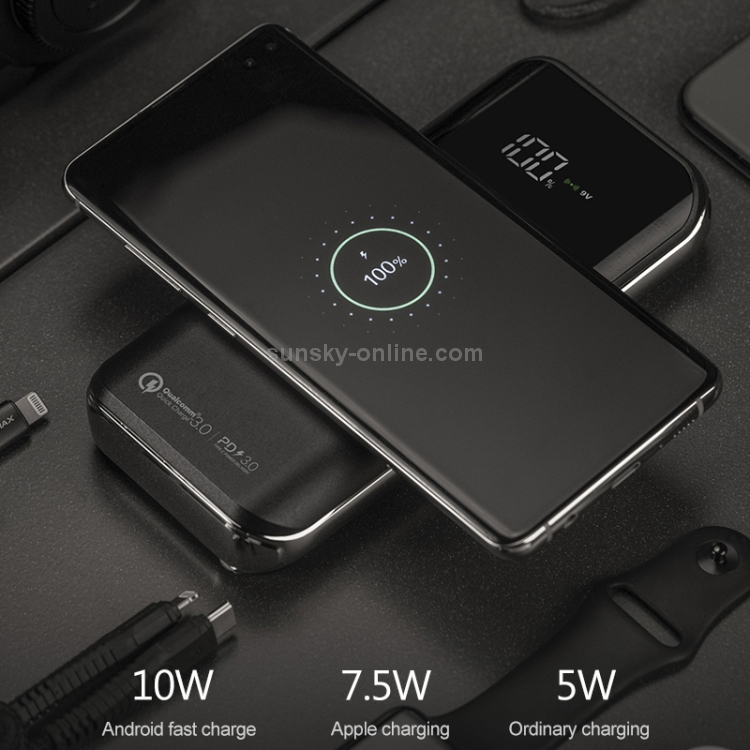 MOMAX IP92 Q.Power AIR2+ Smart Mobile Phone Digital Display Wireless Charger (Black) MOMAX IP92 Q.Power AIR2+ Smart Mobile Phone Digital Display Wireless Charger (Black)