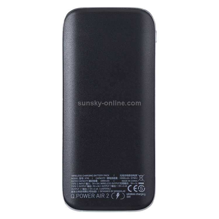 MOMAX IP90 Q.Power AIR2 Smart Mobile Phone Digital Display Wireless Charger (Black) MOMAX IP90 Q.Power AIR2 Smart Mobile Phone Digital Display Wireless Charger (Black)