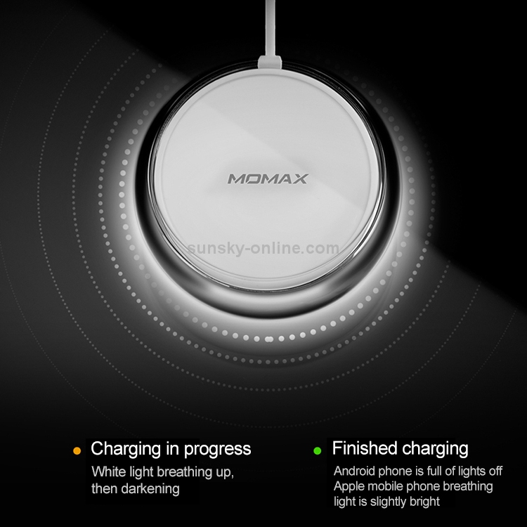 Momax 7.5W/10W Qi Standard Fast Charging Transparent Crystal Wireless Charger for iPhone XS Max / 8 Plus / Galaxy S9+ / Note8 / Note9 Momax 7.5W/10W Qi Standard Fast Charging Transparent Crystal Wireless Charger for iPhone XS Max / 8 Plus / Galaxy S9+ / Note8 / Note9