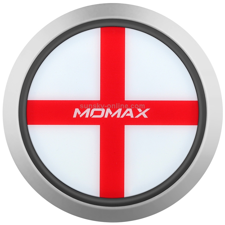 Momax England Pattern Creative Qi Standard Fast Charging Wireless Charger Momax England Pattern Creative Qi Standard Fast Charging Wireless Charger