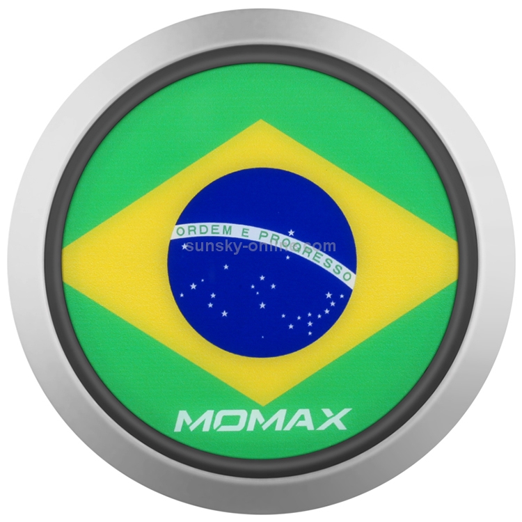 Momax Brazil Pattern Creative Qi Standard Fast Charging Wireless Charger Momax Brazil Pattern Creative Qi Standard Fast Charging Wireless Charger