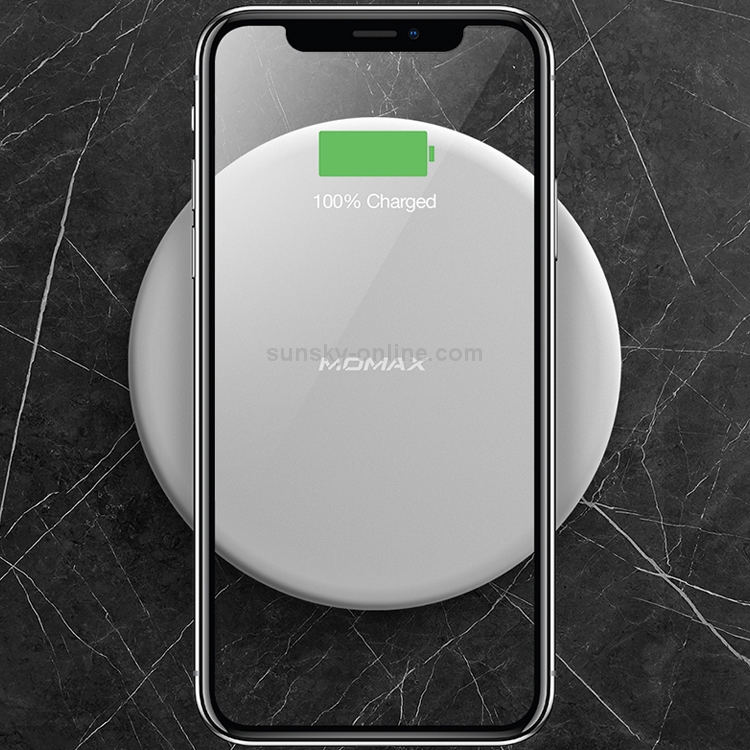 Momax Qi Standard Fast Charging Wireless Charger for iPhone / Galaxy / Huawei / Xiaomi(Silver) Momax Qi Standard Fast Charging Wireless Charger for iPhone / Galaxy / Huawei / Xiaomi(Silver)