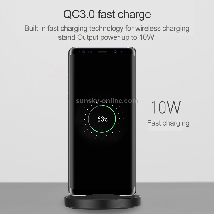 Momax 10W Qi Standard Supportive Design Double Coil Mode Fast Charging Wireless Charger (Black) Momax 10W Qi Standard Supportive Design Double Coil Mode Fast Charging Wireless Charger (Black)
