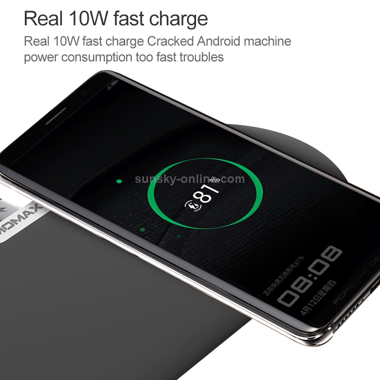 Momax 10W Qi Standard Dual Fast Charging Wireless Charger(Black) Momax 10W Qi Standard Dual Fast Charging Wireless Charger(Black)