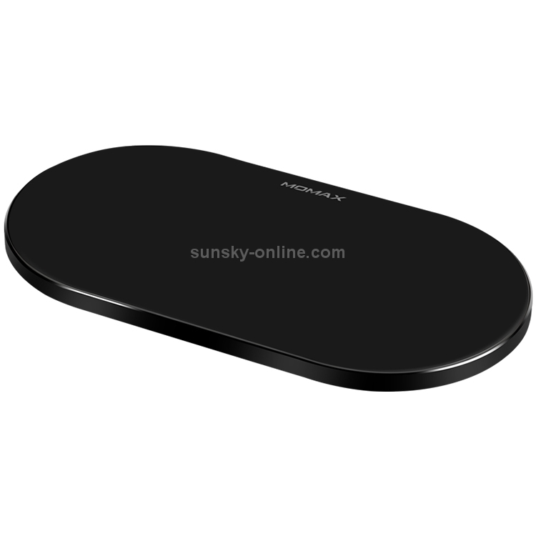 Momax 10W Qi Standard Dual Fast Charging Multipoint Wireless Charger(Black) Momax 10W Qi Standard Dual Fast Charging Multipoint Wireless Charger(Black)