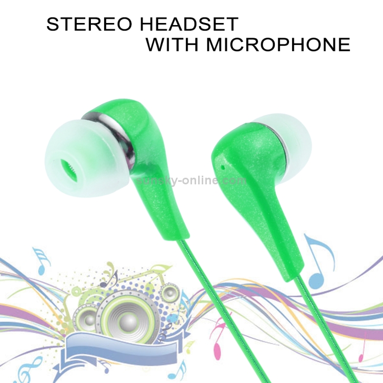 1m 3.5mm Plug Universal Stereo Visible EL Flowing Light Earphones with Mic (Green) 1m 3.5mm Plug Universal Stereo Visible EL Flowing Light Earphones with Mic (Green)