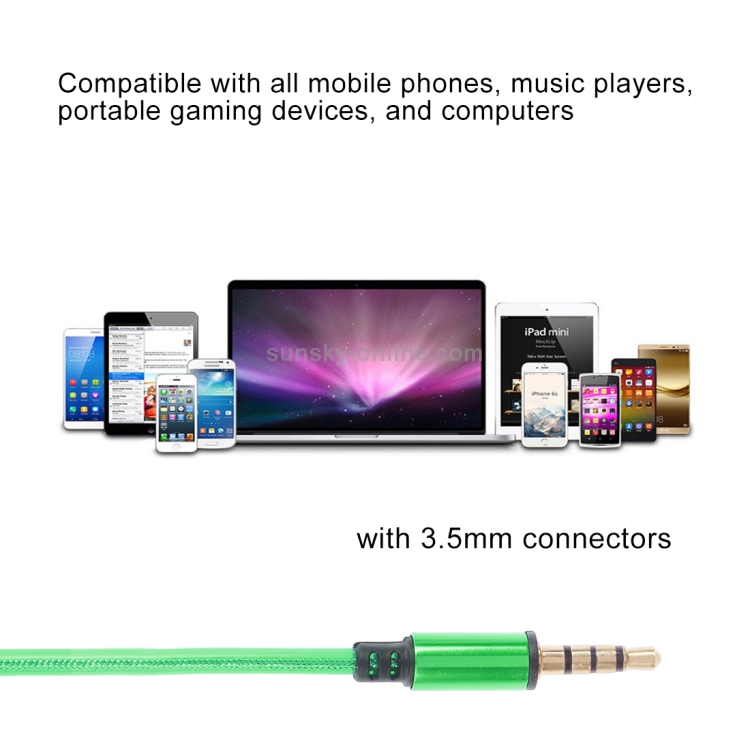 1m 3.5mm Plug Universal Stereo Visible EL Flowing Light Earphones with Mic (Green) 1m 3.5mm Plug Universal Stereo Visible EL Flowing Light Earphones with Mic (Green)
