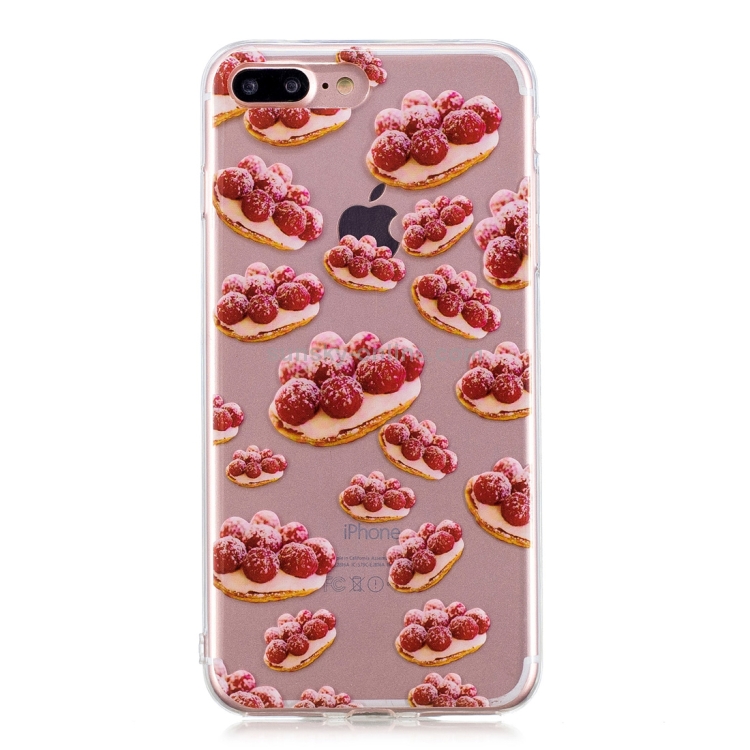 Strawberry Pie Pattern Soft TPU Case for iPhone 8 Plus & 7 Plus Strawberry Pie Pattern Soft TPU Case for iPhone 8 Plus & 7 Plus