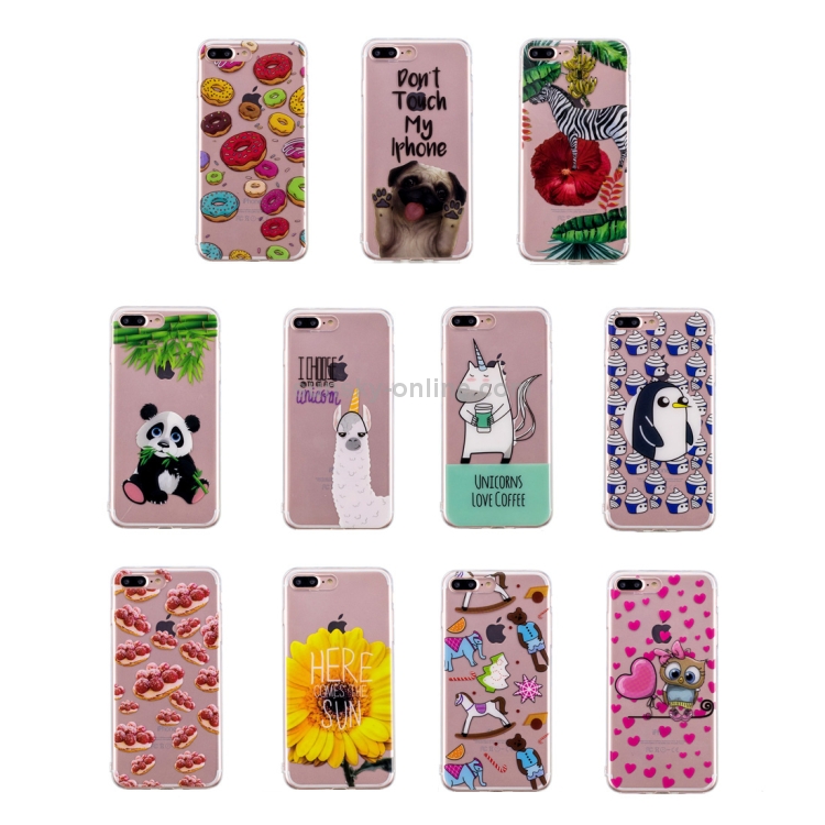 Strawberry Pie Pattern Soft TPU Case for iPhone 8 Plus & 7 Plus Strawberry Pie Pattern Soft TPU Case for iPhone 8 Plus & 7 Plus