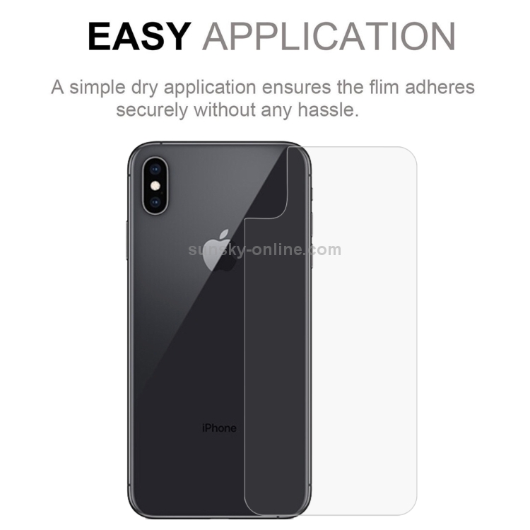 0.1mm HD Straight Edge PET Back Protector for iPhone XS Max 0.1mm HD Straight Edge PET Back Protector for iPhone XS Max