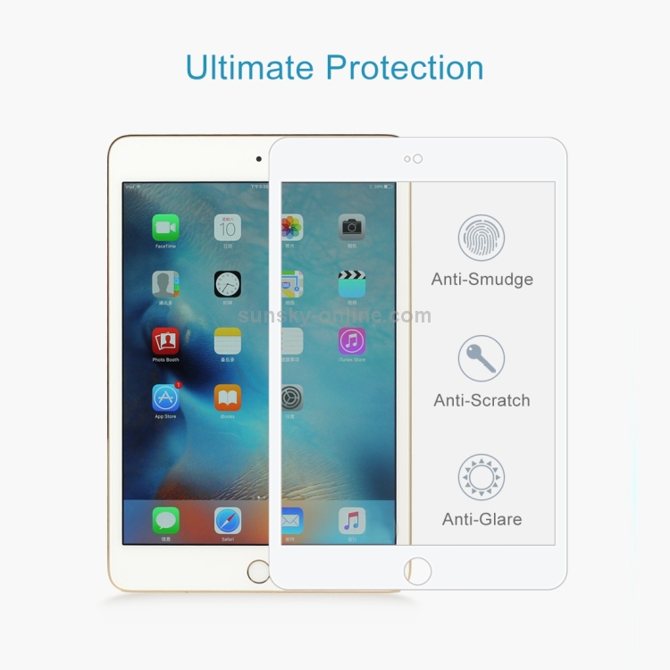 9H 11D Explosion-proof Tempered Glass Film for iPad Mini 4 & Mini 2019(White) 9H 11D Explosion-proof Tempered Glass Film for iPad Mini 4 & Mini 2019(White)