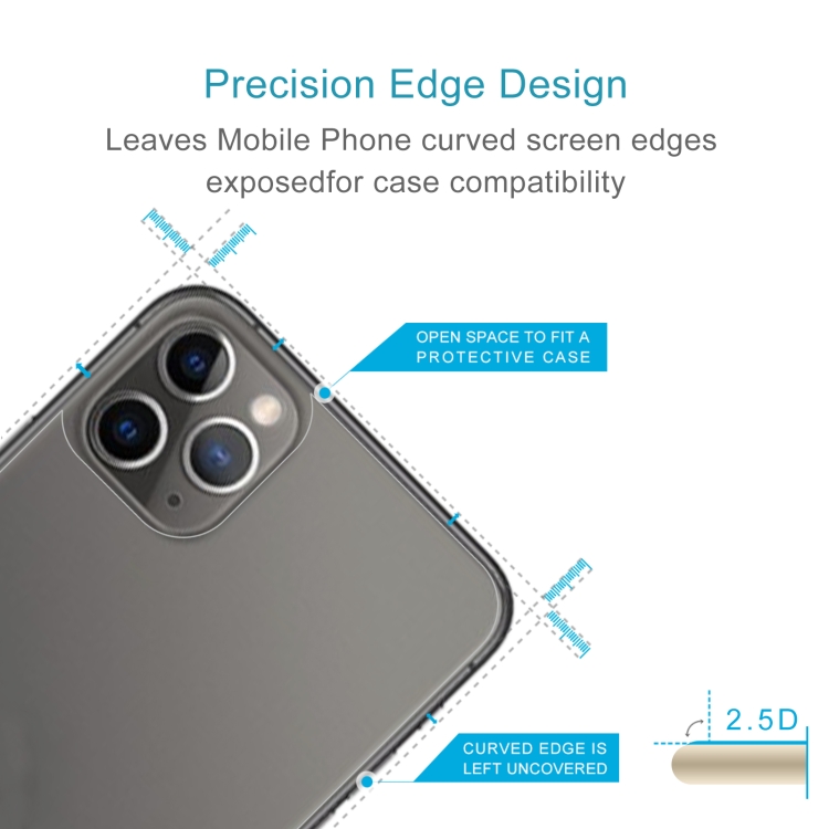 10 PCS For iPhone 11 Pro Max 9H 2.5D Half - Screen Transparent Mobile Phone Tempered Glass Film Back Film 10 PCS For iPhone 11 Pro Max 9H 2.5D Half - Screen Transparent Mobile Phone Tempered Glass Film Back Film