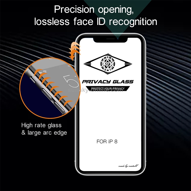 MIETUBL For iPhone 7 Plus / 8 Plus Anti-glare Full Screen Tempered Glass Film (Black) MIETUBL For iPhone 7 Plus / 8 Plus Anti-glare Full Screen Tempered Glass Film (Black)