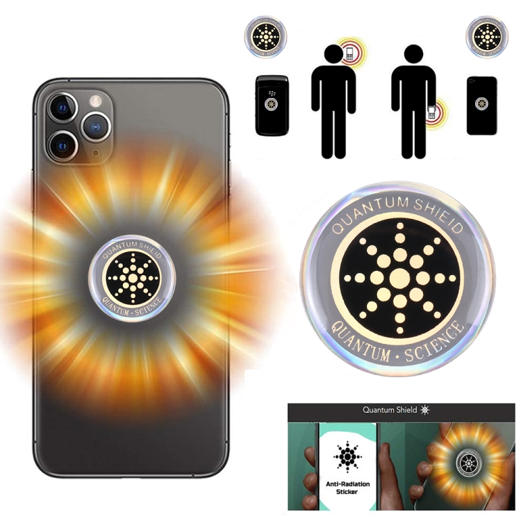 Anti Electromagnetic Radiation Mobile Phone Sticker (Gold) Anti Electromagnetic Radiation Mobile Phone Sticker (Gold)