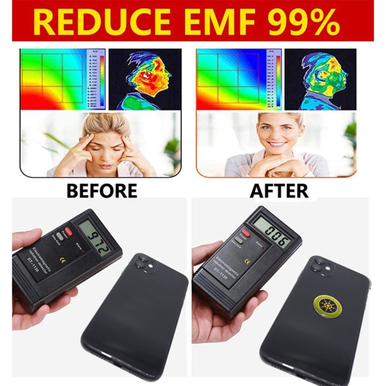 Anti Electromagnetic Radiation Mobile Phone Sticker (Gold) Anti Electromagnetic Radiation Mobile Phone Sticker (Gold)