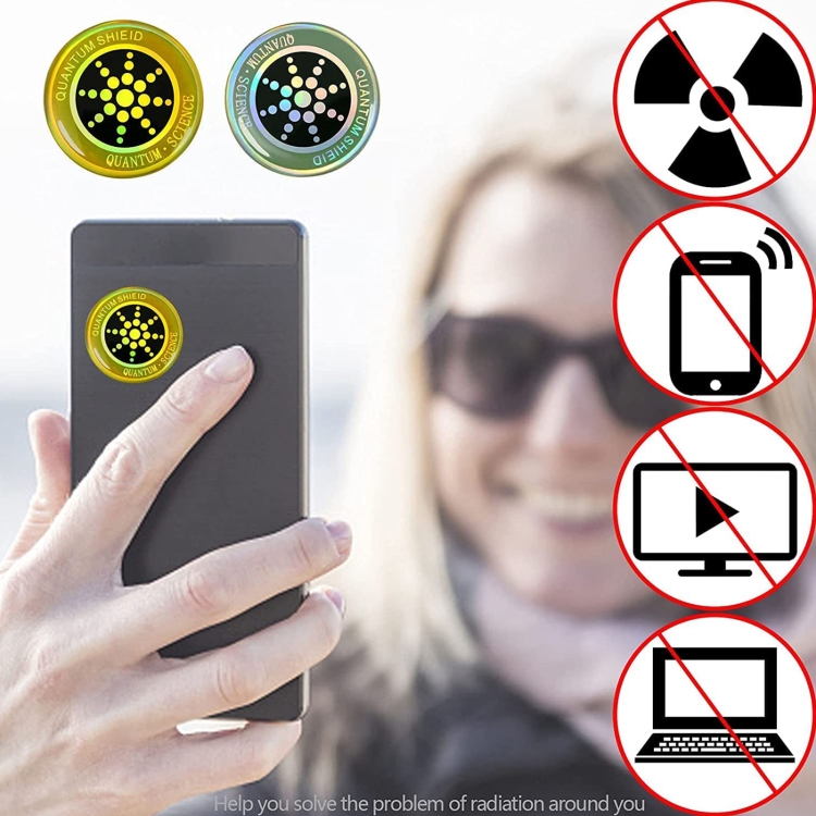 Anti Electromagnetic Radiation Mobile Phone Sticker (Gold) Anti Electromagnetic Radiation Mobile Phone Sticker (Gold)