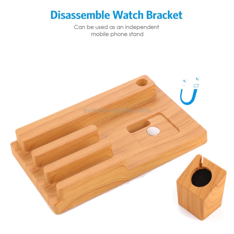 Bamboo 5V 1A/2.4A Multiple USB Ports Charging Station Dock Organizer with Indicator Bamboo 5V 1A/2.4A Multiple USB Ports Charging Station Dock Organizer with Indicator